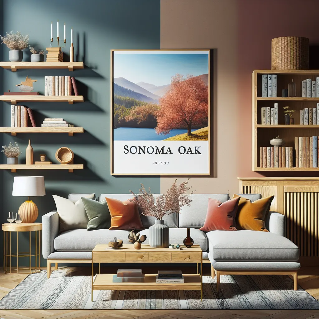 Jak dopasować kolor ścian do mebli dąb sonoma?