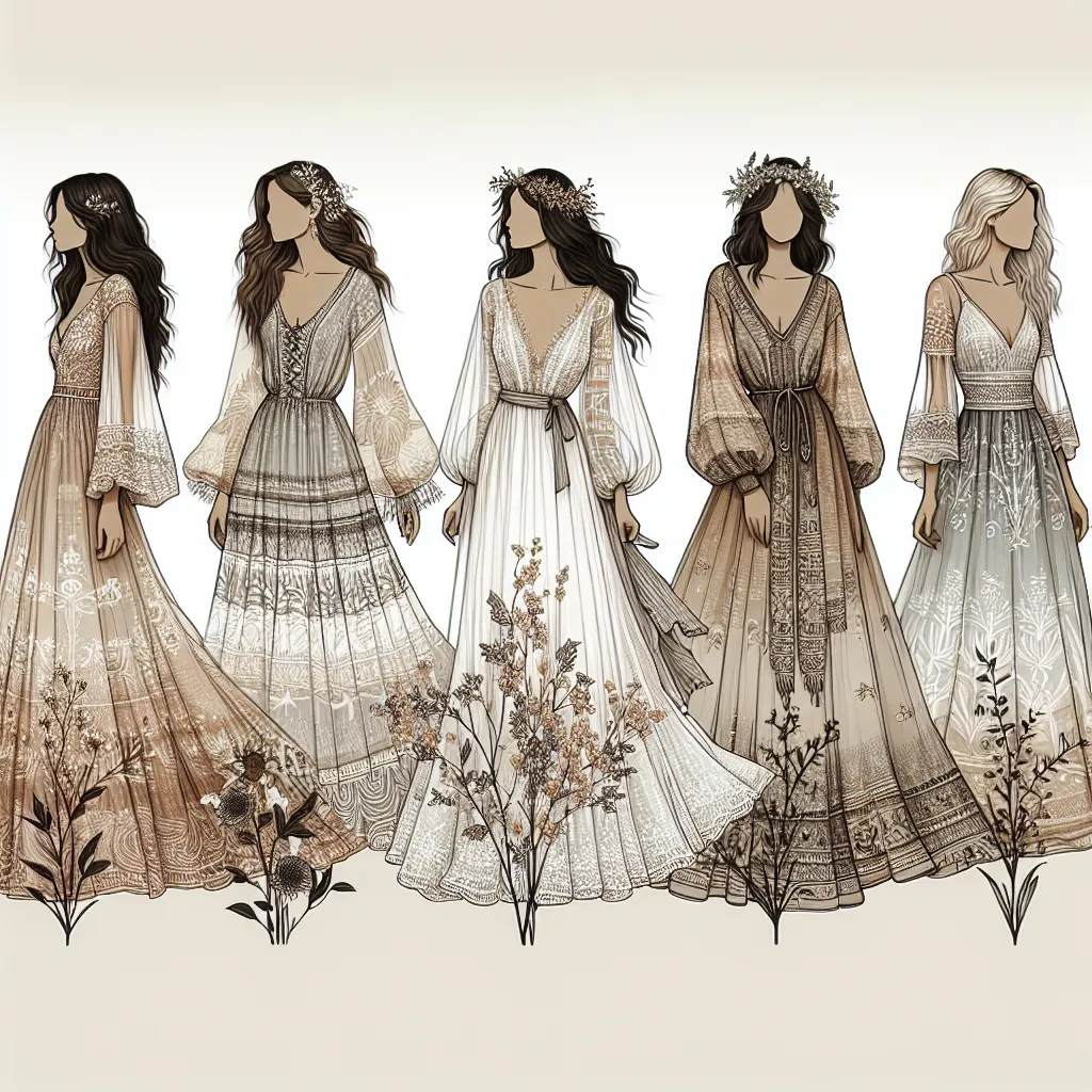 5 inspirujących sukien ślubnych boho na jeden z najważniejszych dni w Twoim życiu